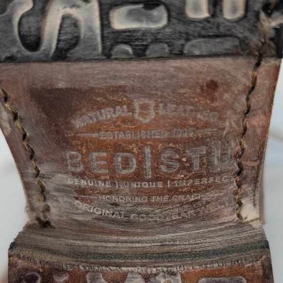 Bed Stu Manchester Knee High Leather Lace Back Boots - Picture 16 of 16